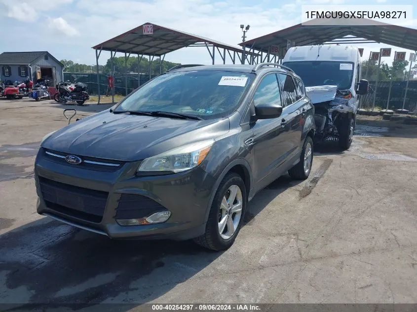 2015 Ford Escape Se VIN: 1FMCU9GX5FUA98271 Lot: 40254297