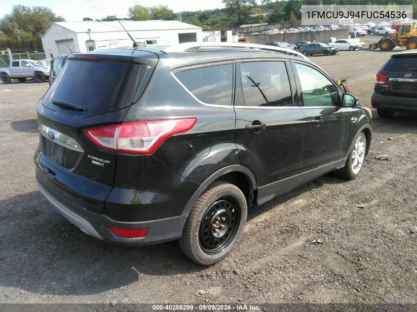 2015 Ford Escape Titanium VIN: 1FMCU9J94FUC54536 Lot: 40286299