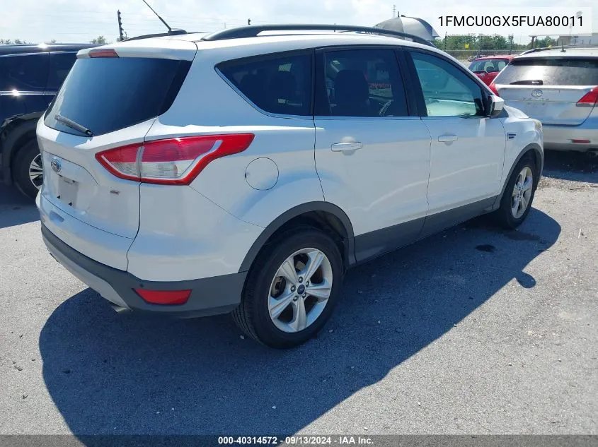 1FMCU0GX5FUA80011 2015 Ford Escape Se