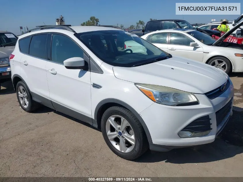 2015 Ford Escape Se VIN: 1FMCU0GX7FUA31571 Lot: 40327589