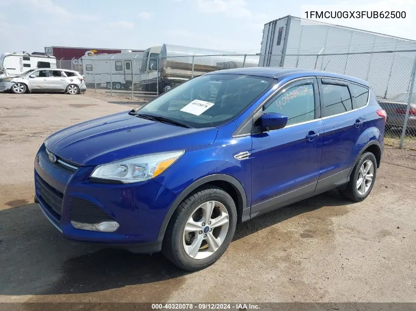 2015 Ford Escape Se VIN: 1FMCU0GX3FUB62500 Lot: 40328078