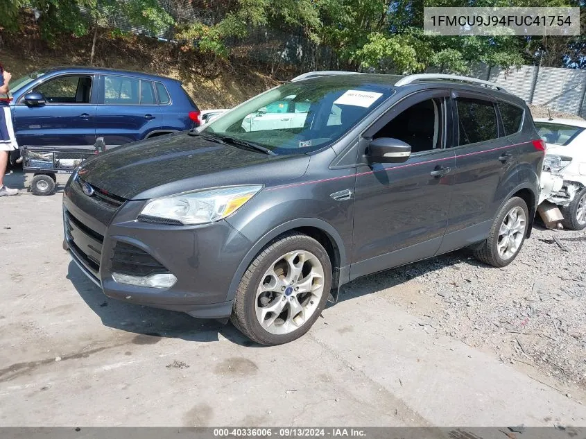 2015 Ford Escape Titanium VIN: 1FMCU9J94FUC41754 Lot: 40336006