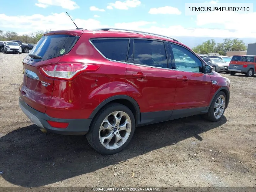 2015 Ford Escape Titanium VIN: 1FMCU9J94FUB07410 Lot: 40340179