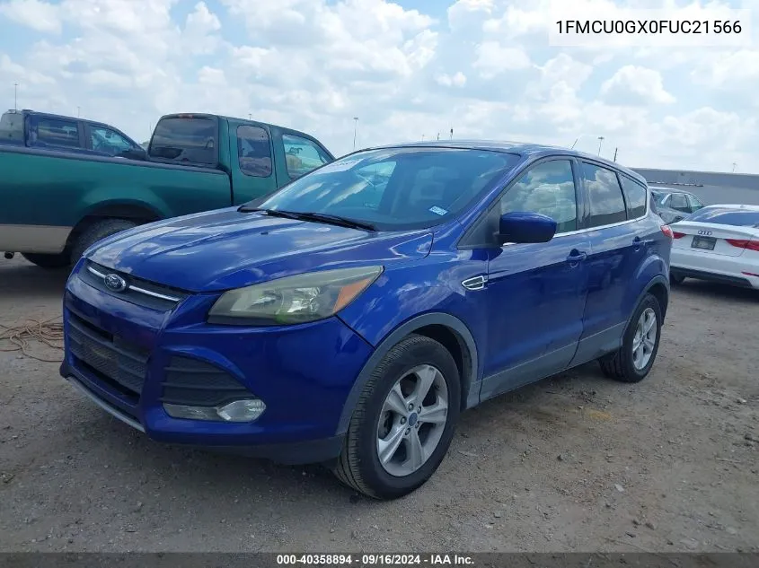 2015 Ford Escape Se VIN: 1FMCU0GX0FUC21566 Lot: 40358894