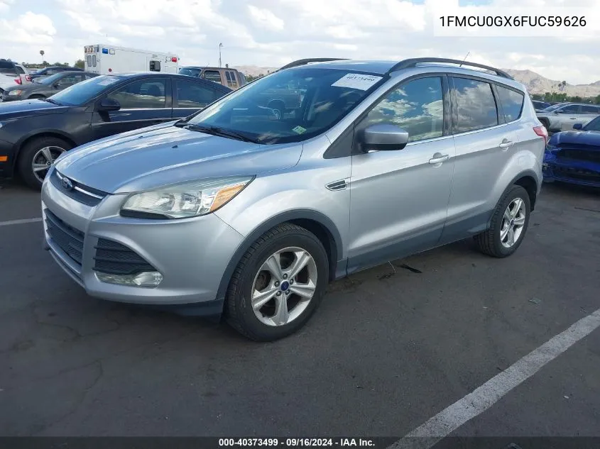 2015 Ford Escape Se VIN: 1FMCU0GX6FUC59626 Lot: 40373499