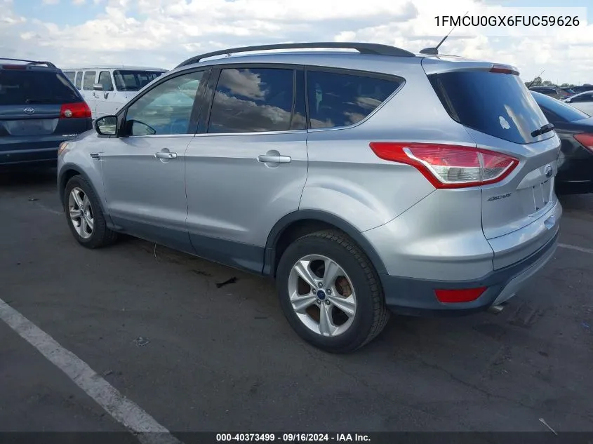 2015 Ford Escape Se VIN: 1FMCU0GX6FUC59626 Lot: 40373499