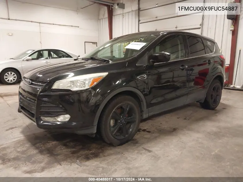 2015 Ford Escape Se VIN: 1FMCU0GX9FUC54887 Lot: 40488017