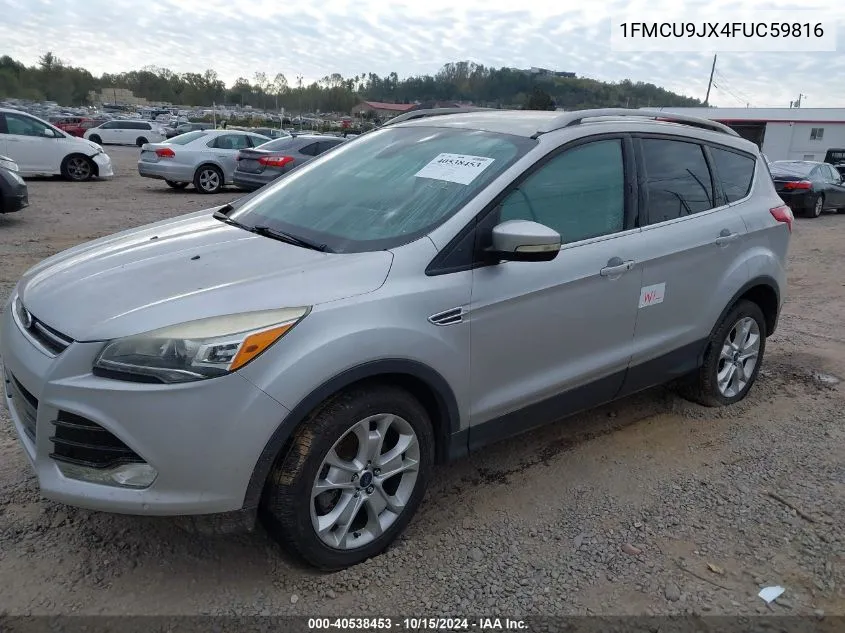 2015 Ford Escape Titanium VIN: 1FMCU9JX4FUC59816 Lot: 40538453