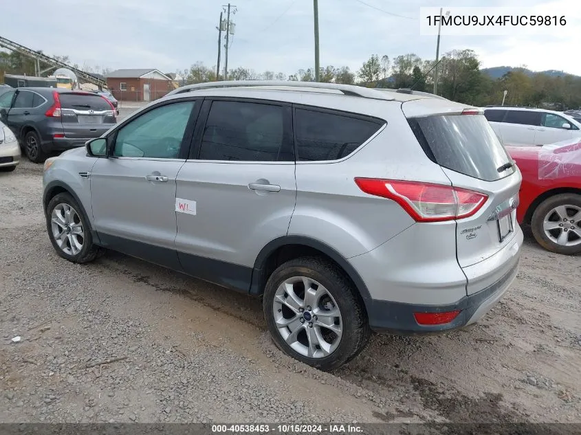 2015 Ford Escape Titanium VIN: 1FMCU9JX4FUC59816 Lot: 40538453