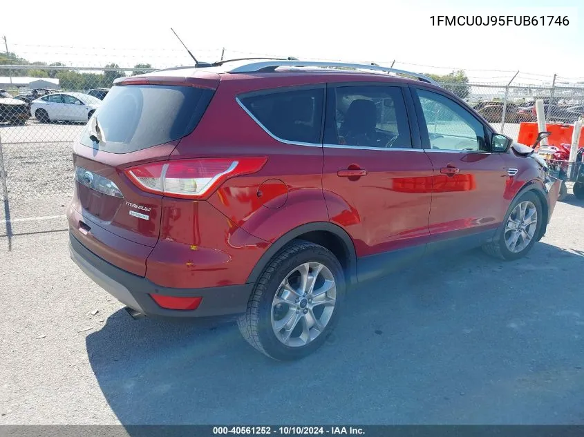 2015 Ford Escape Titanium VIN: 1FMCU0J95FUB61746 Lot: 40561252