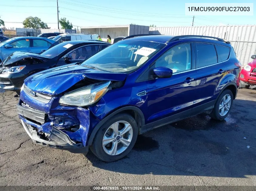 2015 Ford Escape Se VIN: 1FMCU9G90FUC27003 Lot: 40576928