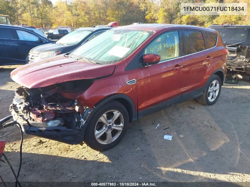 2015 Ford Escape Se VIN: 1FMCU0G71FUC18434 Lot: 40577983