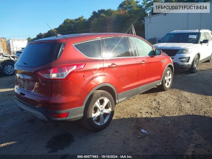 2015 Ford Escape Se VIN: 1FMCU0G71FUC18434 Lot: 40577983