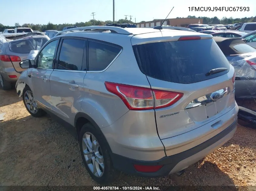 2015 Ford Escape Titanium VIN: 1FMCU9J94FUC67593 Lot: 40578784