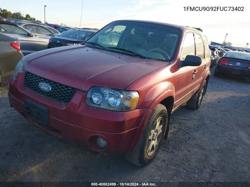 2015 Ford Escape Se VIN: 1FMCU9G92FUC73402 Lot: 40582499