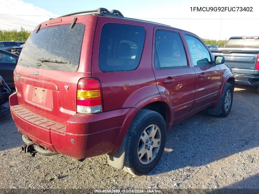 2015 Ford Escape Se VIN: 1FMCU9G92FUC73402 Lot: 40582499