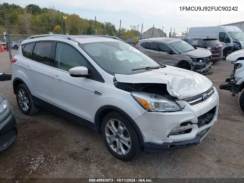 2015 Ford Escape Titanium VIN: 1FMCU9J92FUC90242 Lot: 40583073