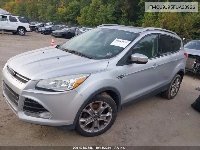 2015 Ford Escape Titanium VIN: 1FMCU9J95FUA28926 Lot: 40851284