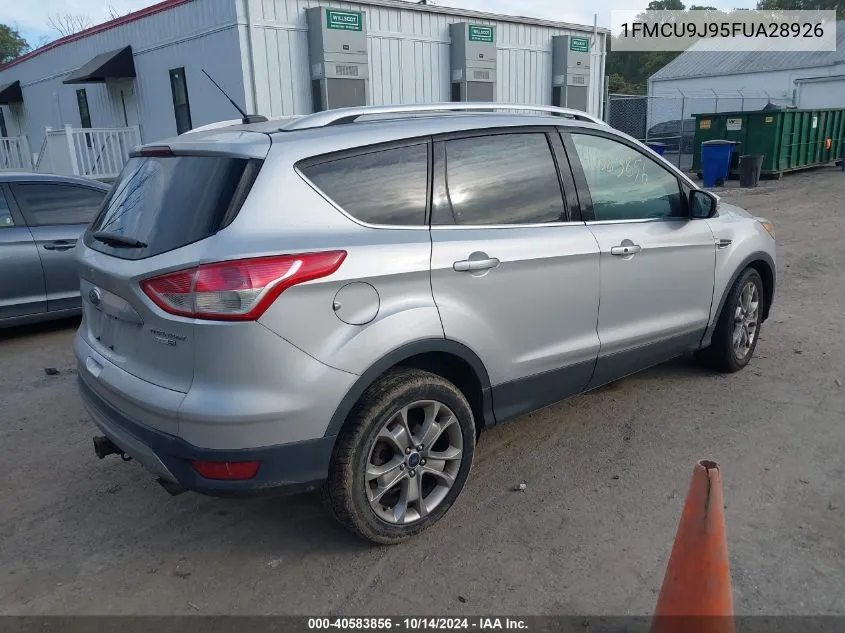 2015 Ford Escape Titanium VIN: 1FMCU9J95FUA28926 Lot: 40851284