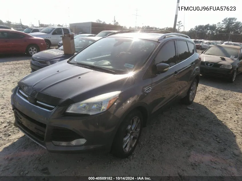 2015 Ford Escape Titanium VIN: 1FMCU0J96FUA57623 Lot: 40589182