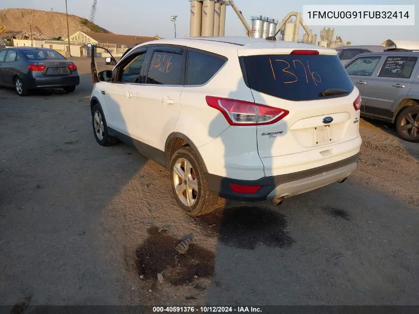 2015 Ford Escape Se VIN: 1FMCU0G91FUB32414 Lot: 40591376