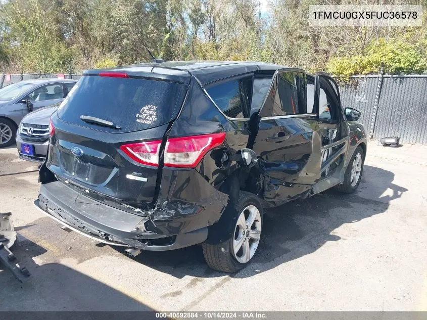 2015 Ford Escape Se VIN: 1FMCU0GX5FUC36578 Lot: 40592884