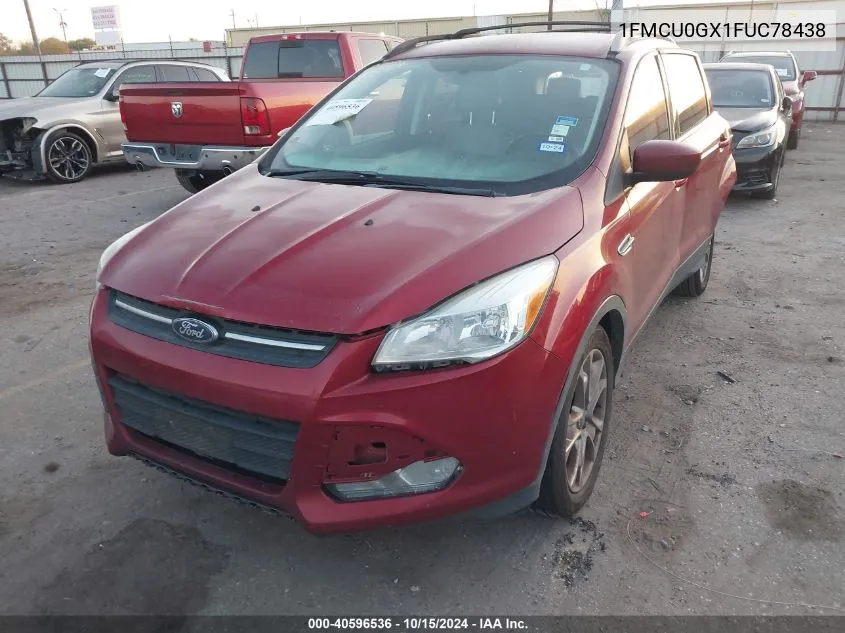 2015 Ford Escape Se VIN: 1FMCU0GX1FUC78438 Lot: 40596536