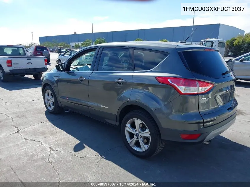 2015 Ford Escape Se VIN: 1FMCU0GXXFUC13037 Lot: 40597007