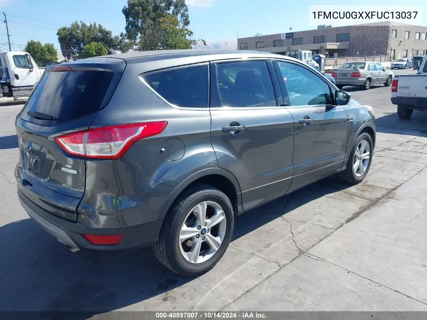 2015 Ford Escape Se VIN: 1FMCU0GXXFUC13037 Lot: 40597007