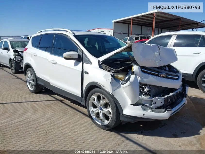 2015 Ford Escape Titanium VIN: 1FMCU0JX1FUB80793 Lot: 40598261