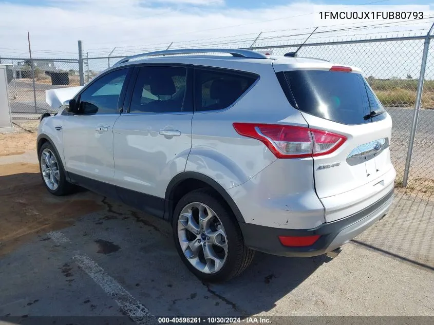 2015 Ford Escape Titanium VIN: 1FMCU0JX1FUB80793 Lot: 40598261