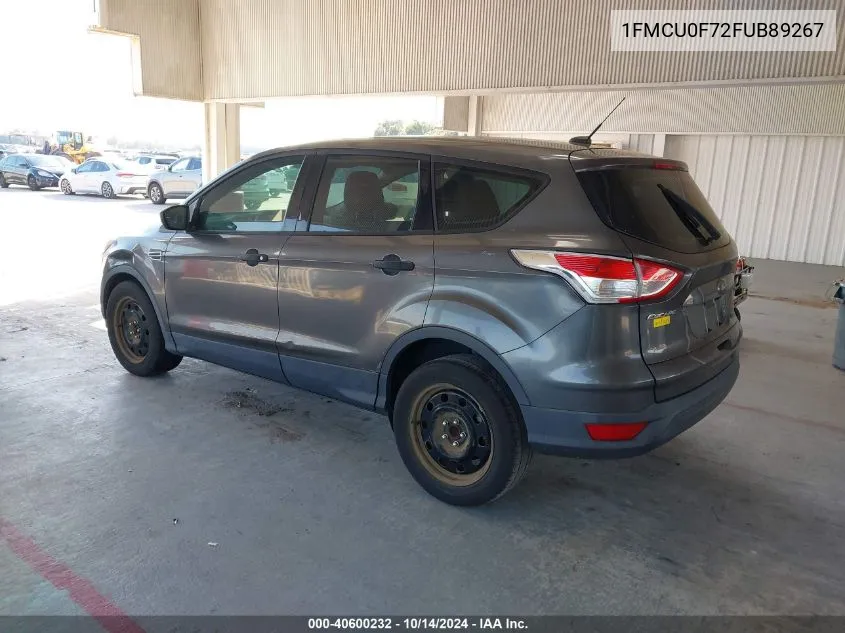 2015 Ford Escape S VIN: 1FMCU0F72FUB89267 Lot: 40600232