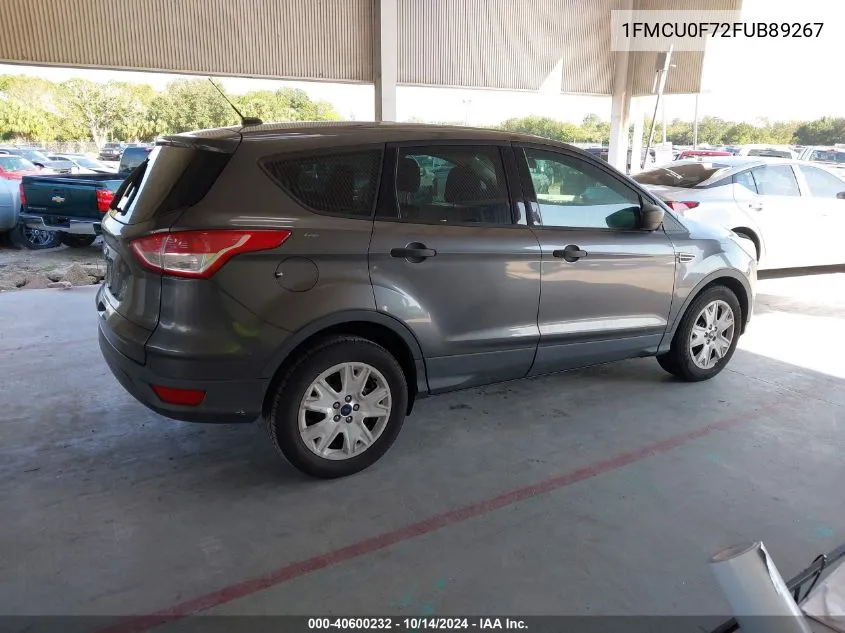 2015 Ford Escape S VIN: 1FMCU0F72FUB89267 Lot: 40600232