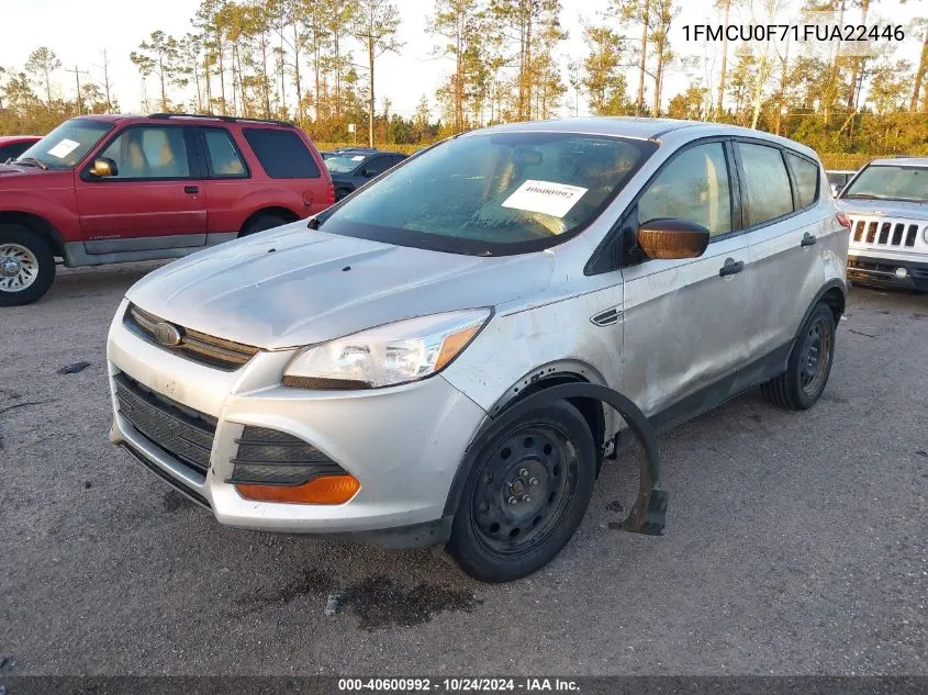 2015 Ford Escape S VIN: 1FMCU0F71FUA22446 Lot: 40600992