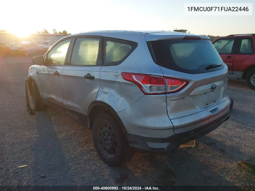 2015 Ford Escape S VIN: 1FMCU0F71FUA22446 Lot: 40600992