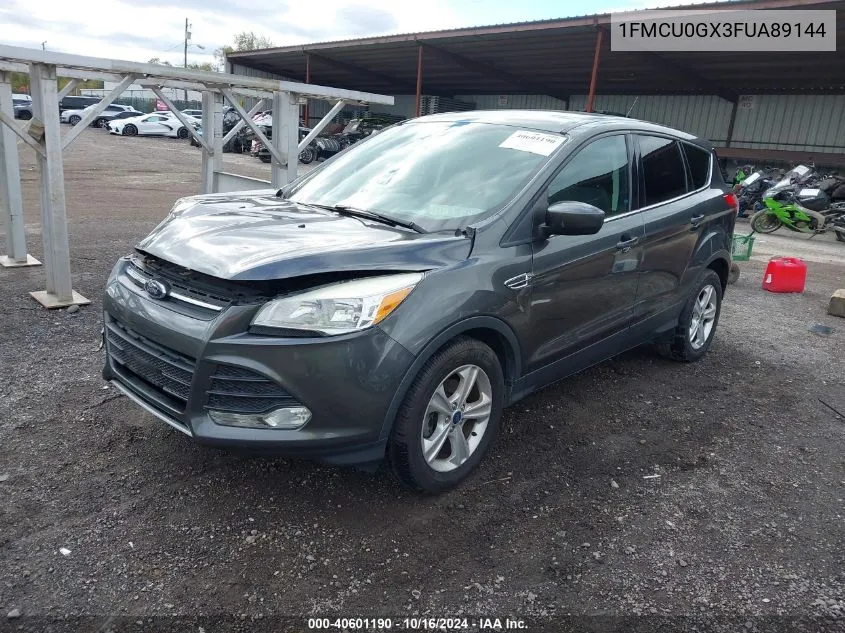 2015 Ford Escape Se VIN: 1FMCU0GX3FUA89144 Lot: 40601190