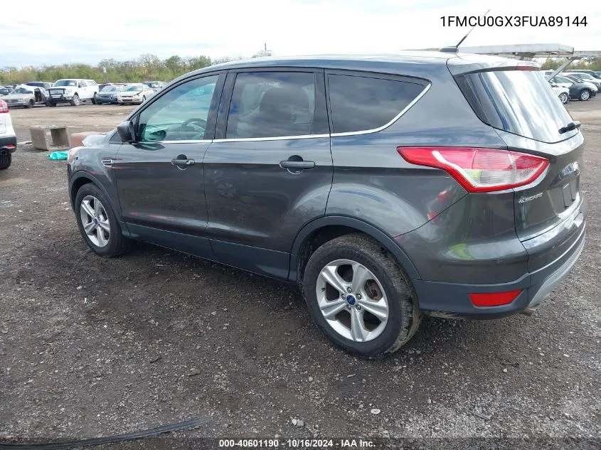 2015 Ford Escape Se VIN: 1FMCU0GX3FUA89144 Lot: 40601190