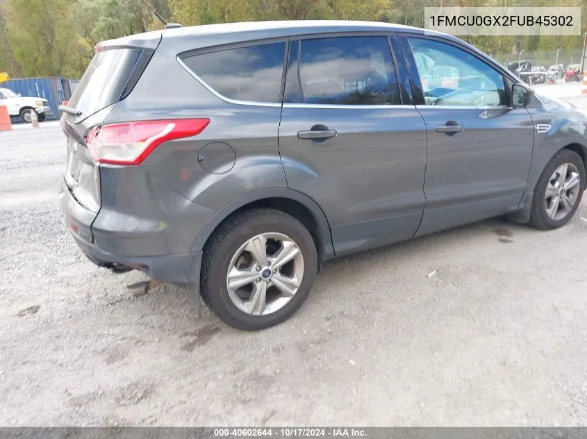 2015 Ford Escape Se VIN: 1FMCU0GX2FUB45302 Lot: 40602644