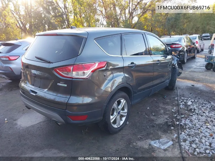 2015 Ford Escape Se VIN: 1FMCU0GX6FUB69716 Lot: 40622088