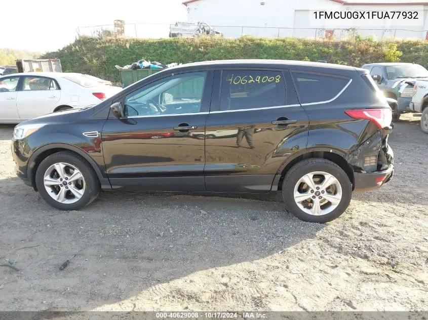 2015 Ford Escape Se VIN: 1FMCU0GX1FUA77932 Lot: 40629008