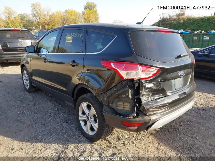 2015 Ford Escape Se VIN: 1FMCU0GX1FUA77932 Lot: 40629008