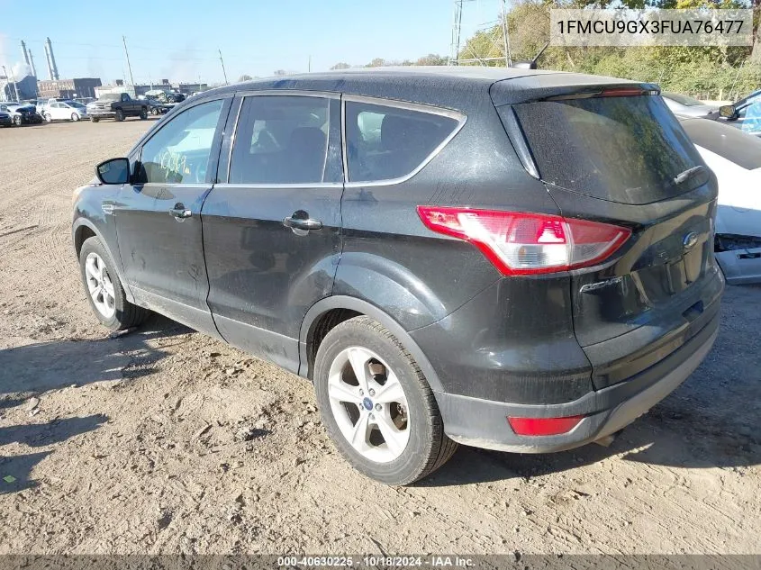 2015 Ford Escape Se VIN: 1FMCU9GX3FUA76477 Lot: 40630225