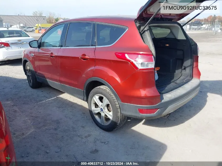 2015 Ford Escape Se VIN: 1FMCU9G92FUC33675 Lot: 40633712