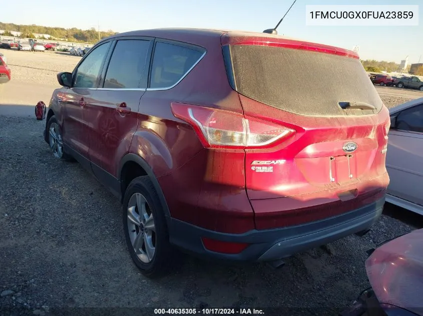 2015 Ford Escape Se VIN: 1FMCU0GX0FUA23859 Lot: 40635305