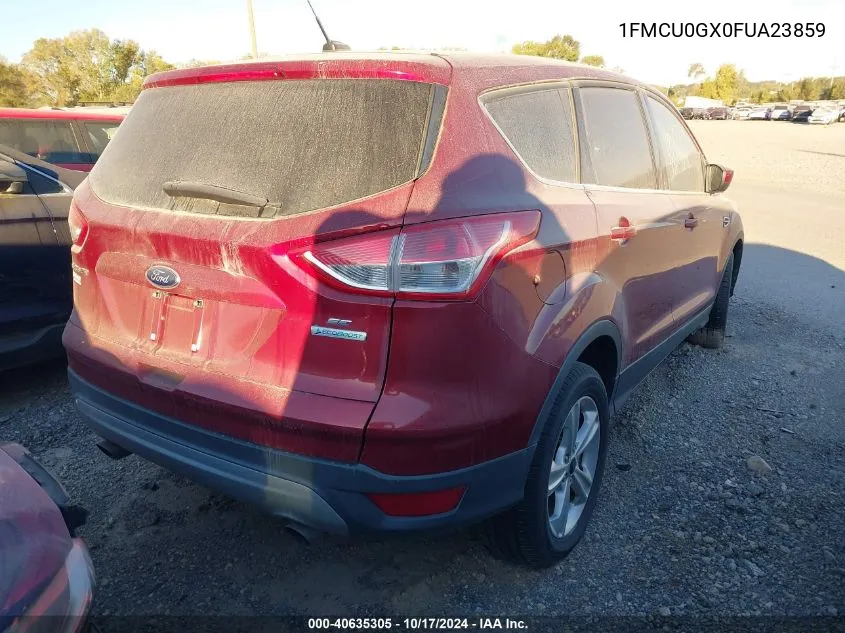 2015 Ford Escape Se VIN: 1FMCU0GX0FUA23859 Lot: 40635305