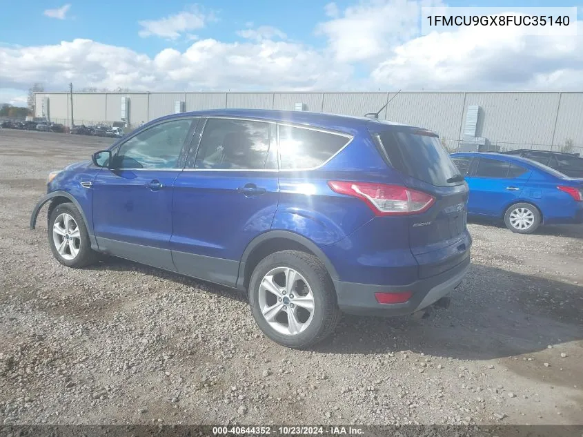 2015 Ford Escape Se VIN: 1FMCU9GX8FUC35140 Lot: 40644352