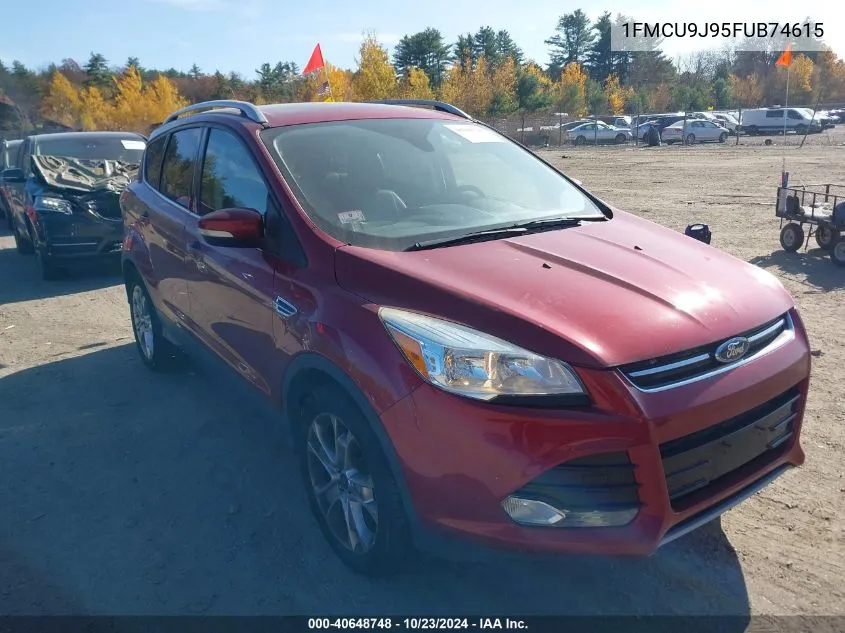 2015 Ford Escape Titanium VIN: 1FMCU9J95FUB74615 Lot: 40648748