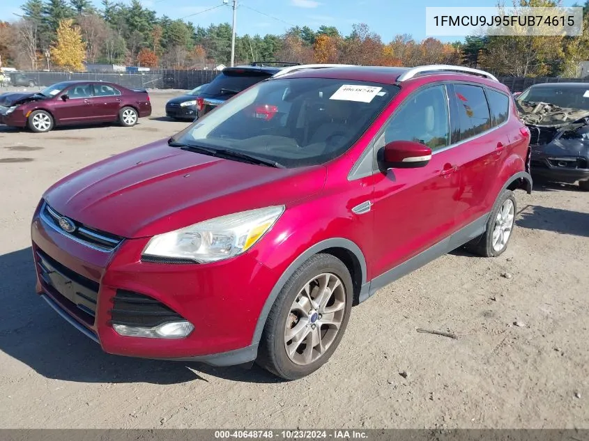 2015 Ford Escape Titanium VIN: 1FMCU9J95FUB74615 Lot: 40648748