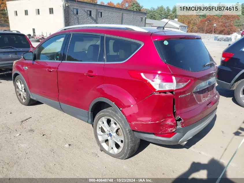 2015 Ford Escape Titanium VIN: 1FMCU9J95FUB74615 Lot: 40648748