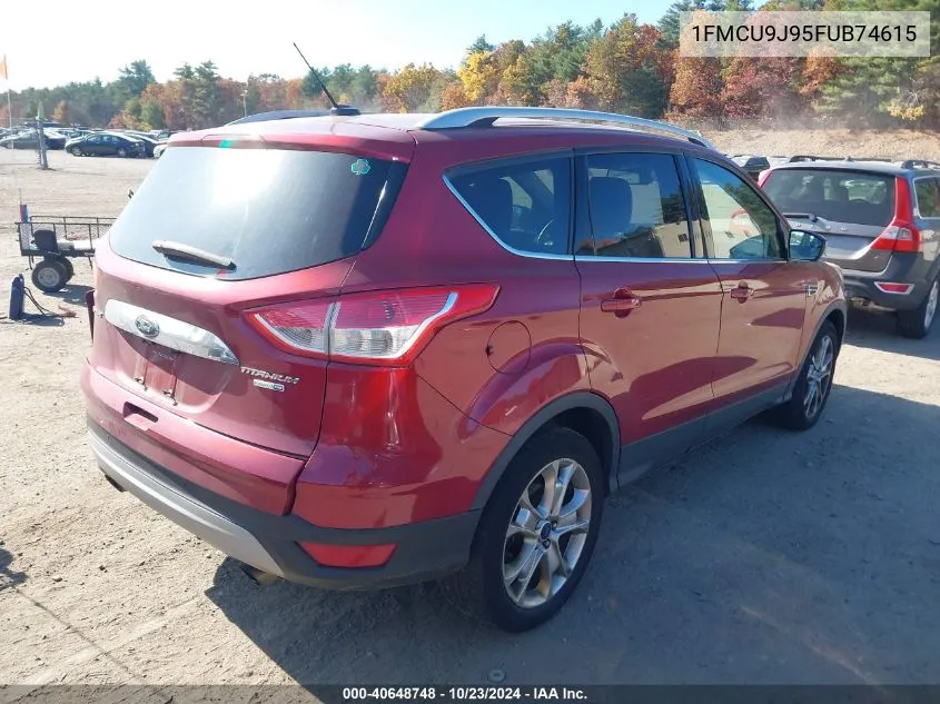 2015 Ford Escape Titanium VIN: 1FMCU9J95FUB74615 Lot: 40648748